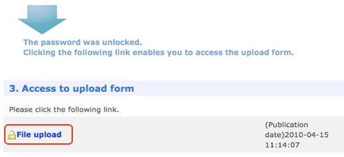 >In case that the password is correct