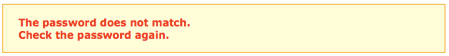 In case you enter the incorrect password