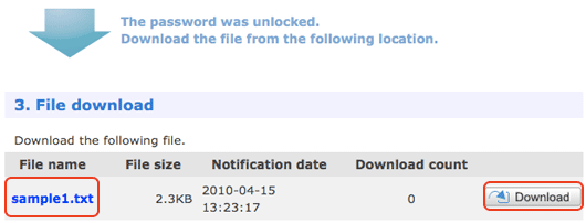 in case that the password is correct