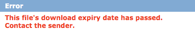 This file's download expiry date has passed